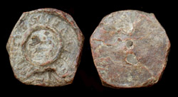 Lead Tessera, Inscribed, c. 1st-3rd Cent. AD?